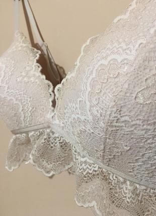 Бюстгальтер h&m no wired triangle lace bra 75c 34c8 фото