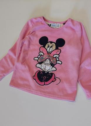 Флисовая кофта для дома с минни minnie mouse от disney 4-6 лет2 фото