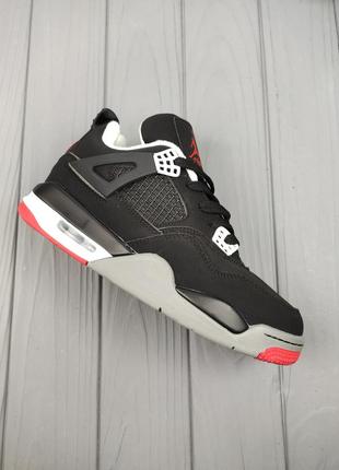 Кроссовки зимние nike air jordan 4 retro bred winter8 фото