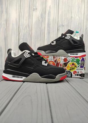 Кроссовки зимние nike air jordan 4 retro bred winter2 фото