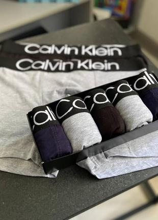 Чоловічі труси calvin klein boxer black  набір трусів 5 шт чоловіча білизна