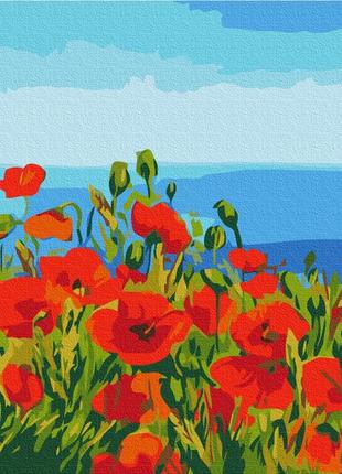 Картина по номерам поле маков. клод моное rbs1005