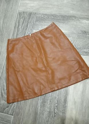 Юбка эко кожа