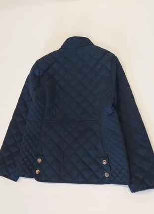 Стеганая куртка, пальто zara темно-синего цвета 6-9 лет5 фото