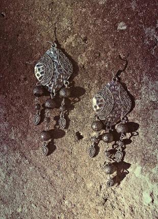 Серьги етно этно индийские