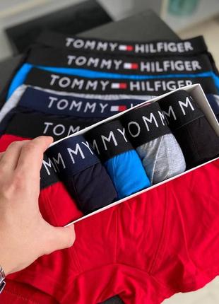 Чоловічі труси tommy hilfiger набір трусів 5 шт чоловіча білизна6 фото