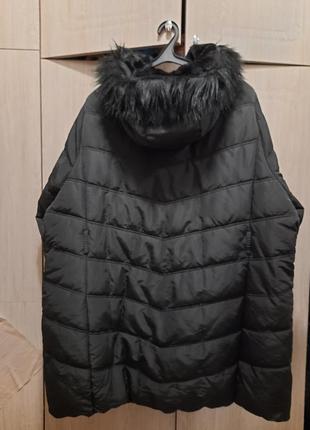 Куртка подовжена зимова великого розміру, 58, 60, стан нової7 фото
