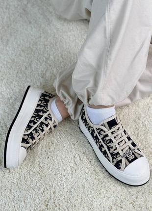 Шикарные женские кеды на платформе бренд platform premium синие с бежевым9 фото