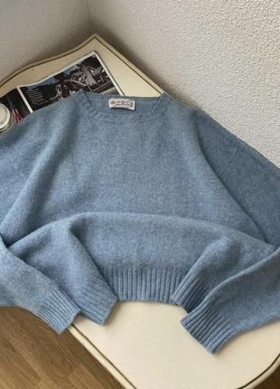 💙 невероятно красивый и очень нежный свитерик shetland woollen co 100% pure new wool, мягкая и нежная шерсть😍1 фото