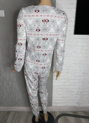 Трикотажная цельная пижама кигуруми принт миккие маусы disney, l-xl2 фото