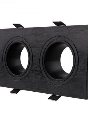 Встраиваемый поворотный светильник feron dl0385 черный