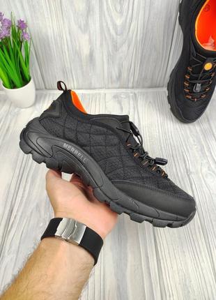 Кроссовки меррелл термо merrell ice cap moc thermo black orange7 фото