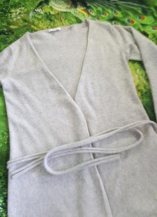 Классный кардиган с пояском из 100% кашемира " n s"  36-38