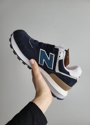 New balance 574 indigo2 фото