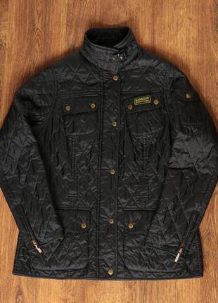 Женская куртка barbour international women's quilted black jacket