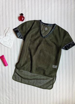 Футболка женская сетка с фатином even & odd active