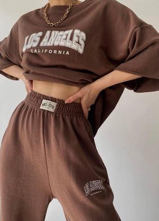 Жіночий костюм оверсайз (футболка+джогери)