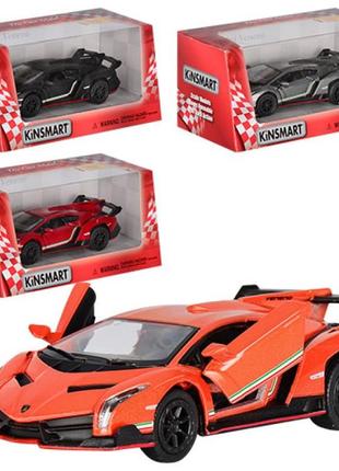 Металева машинка kinsmart kt5367w "lamborghini veneno"