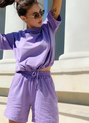 Костюм с шортами, люкс качество 💖, размер универсальный.