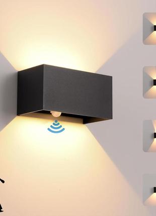 Фасадный светильник kukak 20s 24 вт,с датчиком движения