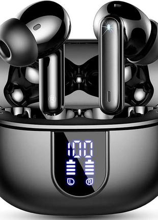 Беспроводные наушники smoonigh a60 pro bluetooth 5.3 с 4 микрофонами enc с шумоподавлением