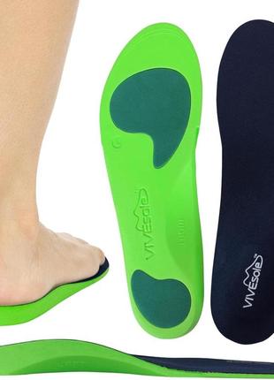 Устілка vivesole plantar fasciitis insole - ортопедична підтримка арки для стоп - устілка з міцної піни для чоловіків