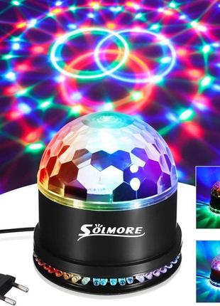 Solmore 51 светодиодный диско-шар 12 вт диско-лампа свет для вечеринок rgb световой эффект сценическое освещен