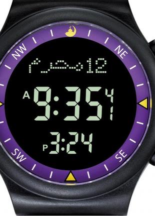 Спортивний годинник al-harameen ha-6506b (purple black) свійських2 фото