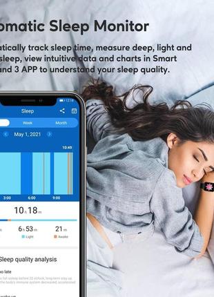 Умные смарт часы aswee, фитнес трекер с сенсорным экраном с монитором сна, счетчиком шагов, напоминанием об5 фото
