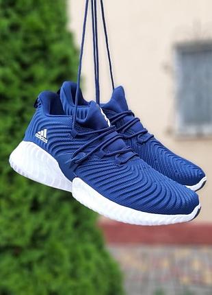 Мужские кроссовки adidas alphabounce instinct синие скидка sale <unk> smb