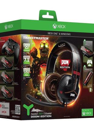 Thrustmaster y-350x 7.1 powered doom игровая геймерская гарнитура xbox one/pc dvd игровые наушники