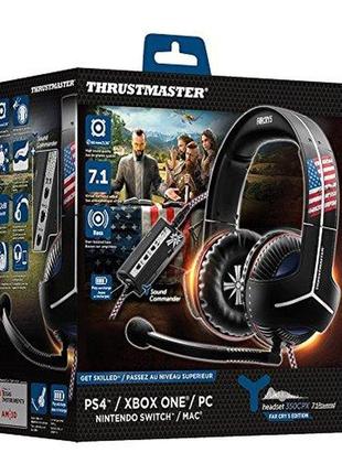 Thrustmaster y-350cpx far cry 5 игровая геймерская гарнитура, ps4/xbox one/пк игровые геймерские наушники б/у