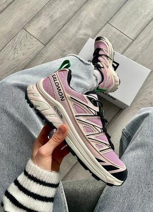 Кроссовки salomon xt-6 sandy liang x expanse cradle pink1 фото