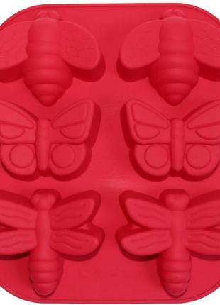 Силиконовая форма-планшет hauser "бабочки" 28х24см1 фото