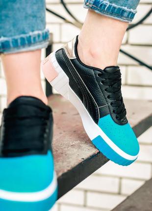 Кроссовки puma cali remix black blue кросівки кеди кеды3 фото