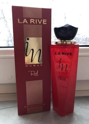 La rive in woman red парфюмированная вода 100 мл фруктовая цветочная ванильная мягкая пряная пудровая сладкая женская (духи парфюм для женщин)1 фото