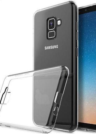 Samsung galaxy a8 2018 прозорий чохол ультратонкий прозорий тпу силіконова задня кришка для a8