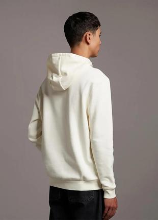 Оригинал | мужской худи lyle scott archive hoodie vanilla ice в молочном цвете l3 фото