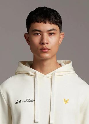 Оригинал | мужской худи lyle scott archive hoodie vanilla ice в молочном цвете l