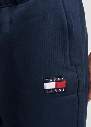 Оригинал | мужские спортивные штаны tommy jeans оверсайз на резинке в синем цвете6 фото