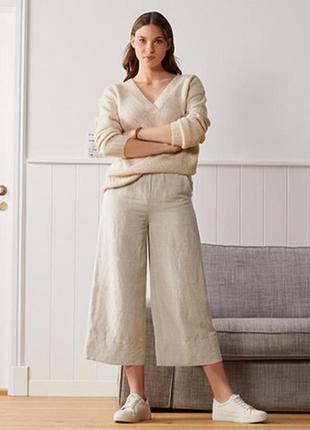 Лляні штани палаццо; tcm tchibo; р.euro 38