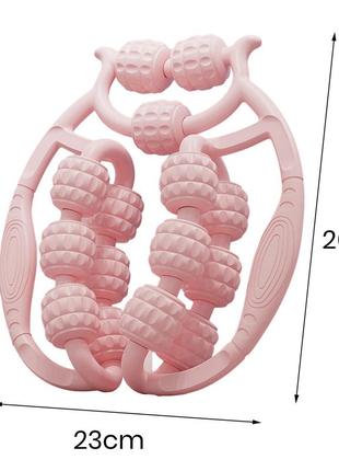 Массажер-ролик для мышц валик роллер для глубокого массажа тканей, валик для прокатки мышц ручной массажер8 фото