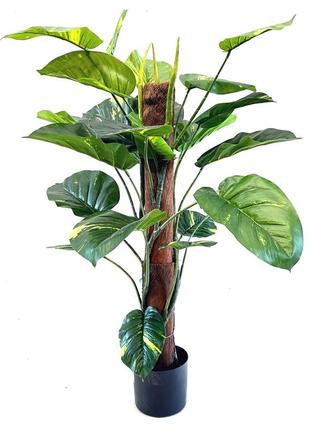 Эпипремнум искусственный на опоре 100 см в горшке лиана