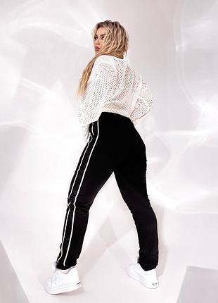 Жіночі спортивні штани з лампасами 48-50, 52-54, 56-58, 60-62