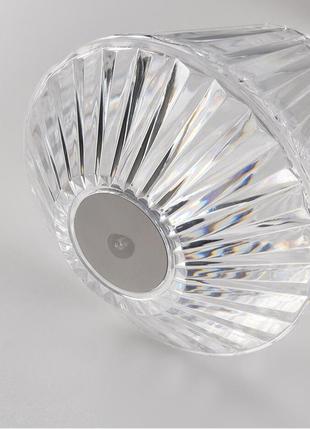 Настільна лампа світильник світлодіодна diamond нічник портативний led-лампа-нічник від usb декоративний 02017 фото