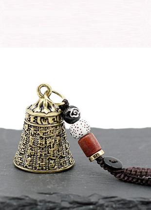 Латунный кулон тибетский колокольчик священное, веревка из сандалового дерева, автомобильный брелок подробнее: