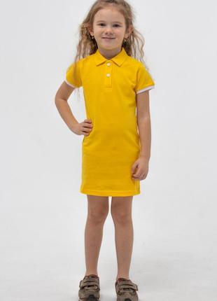 Жовта сукня поло дитяча standart1 фото