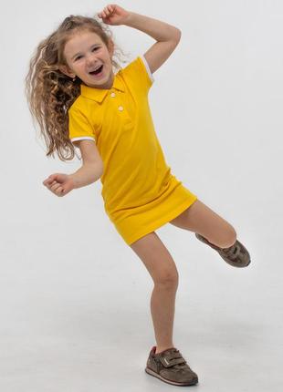 Жовта сукня поло дитяча standart3 фото
