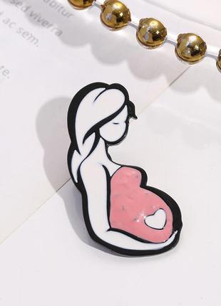 Медична брошка, пін кнопка шпильки у формі вагітної жінки