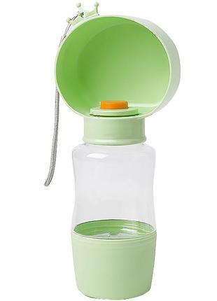 Портативная поилка taotaopets a7705 green 350 мл для собак и кошек